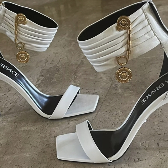 Versace Safety Pin strap Heels - Picture 2 of 4